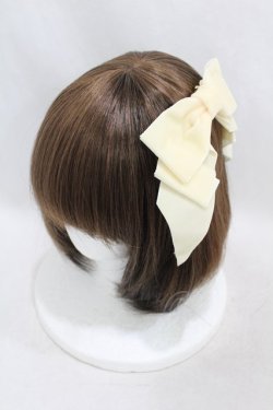 画像1: Cerise / ベルベットリボンバレッタ  アイボリー H-25-06-23-1007-LO-AC-KB-ZH