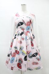 MILK / CDドレス  ベビーピンクカラフル H-25-06-23-1052-ML-OP-KB-ZH