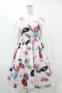 MILK / CDドレス  ベビーピンクカラフル H-25-06-23-1052-ML-OP-KB-ZH