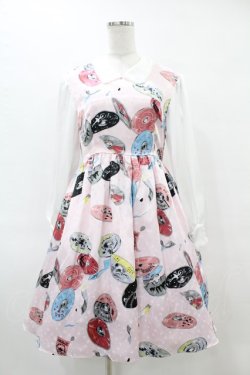 画像1: MILK / CDドレス  ベビーピンクカラフル H-25-06-23-1052-ML-OP-KB-ZH