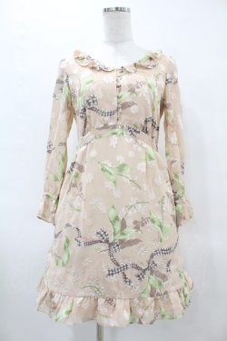 画像1: MILK / Lilybellシアードレス  ハニーベージュ H-25-06-23-1053-ML-OP-KB-ZH