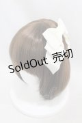 Cerise / ベルベットリボンバレッタ  オフホワイト H-25-06-23-1009-LO-AC-KB-ZH