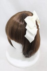 Cerise / ベルベットリボンバレッタ  オフホワイト H-25-06-23-1009-LO-AC-KB-ZH
