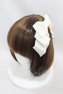 画像1: Cerise / ベルベットリボンバレッタ  オフホワイト H-25-06-23-1009-LO-AC-KB-ZH