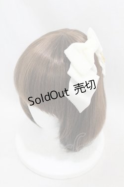 画像1: Cerise / ベルベットリボンバレッタ  オフホワイト H-25-06-23-1009-LO-AC-KB-ZH
