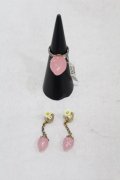 Jane Marple / ストロベリーピアス＆リング  ピンク H-25-06-23-1020-JM-AC-KB-ZH