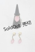 Jane Marple / ストロベリーピアス＆リング  ピンク H-25-06-23-1020-JM-AC-KB-ZH