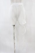 lilLilly / クロスリボンショートパンツ  WHITE H-25-06-23-1027-LO-PA-KB-ZH