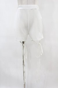 lilLilly / クロスリボンショートパンツ  WHITE H-25-06-23-1027-LO-PA-KB-ZH