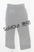 Na+H / サイドベルトパンツ  ブラック H-25-06-23-1028-PU-PA-KB-ZH