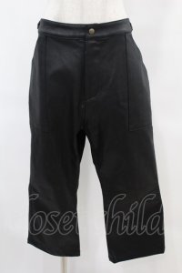 Na+H / サイドベルトパンツ  ブラック H-25-06-23-1028-PU-PA-KB-ZH