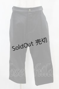 Na+H / サイドベルトパンツ  ブラック H-25-06-23-1028-PU-PA-KB-ZH