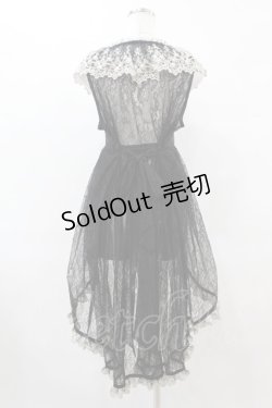 画像2: Vallee lys / フィッシュテールレースジレ  黒 H-25-06-23-1032-0-TO-KB-ZH