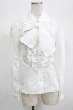 画像1: Dreaming Drop / リボンブラウス Free オフ H-25-06-23-051-LO-BL-NS-ZH