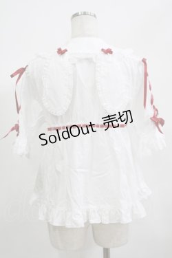 画像3: BABY,THE STARS SHINE BRIGHT / くみゃちゃんのStrawberry Gardenブラウス Free オフ/エンジ H-25-06-23-054-BA-BL-NS-ZH