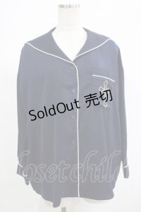 Ank Rouge / クロス刺繍セーラーブラウス M ネイビー H-25-06-23-056-CA-BL-NS-ZH
