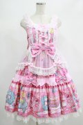 Angelic Pretty / Toy's Donut Diner エプロンドレスSet Free ピンク H-25-06-23-004-AP-OP-NS-ZH