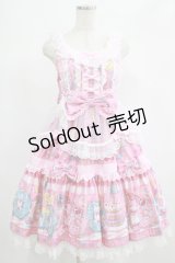 Angelic Pretty / Toy's Donut Diner エプロンドレスSet Free ピンク H-25-06-23-004-AP-OP-NS-ZH