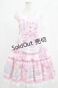 Angelic Pretty / Toy's Donut Diner エプロンドレスSet Free ピンク H-25-06-23-004-AP-OP-NS-ZH
