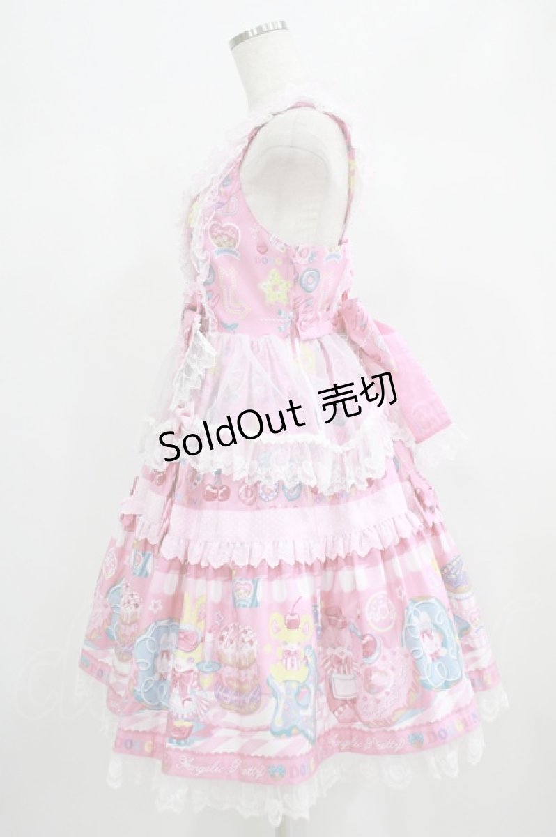 画像2: Angelic Pretty / Toy's Donut Diner エプロンドレスSet Free ピンク H-25-06-23-004-AP-OP-NS-ZH (2)