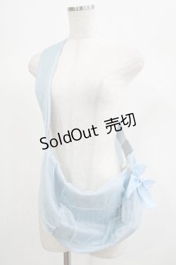 画像1: m petit by misako / リボンチャーム付きショルダーバッグ  サックス H-25-06-23-061-LO-BG-NS-ZH