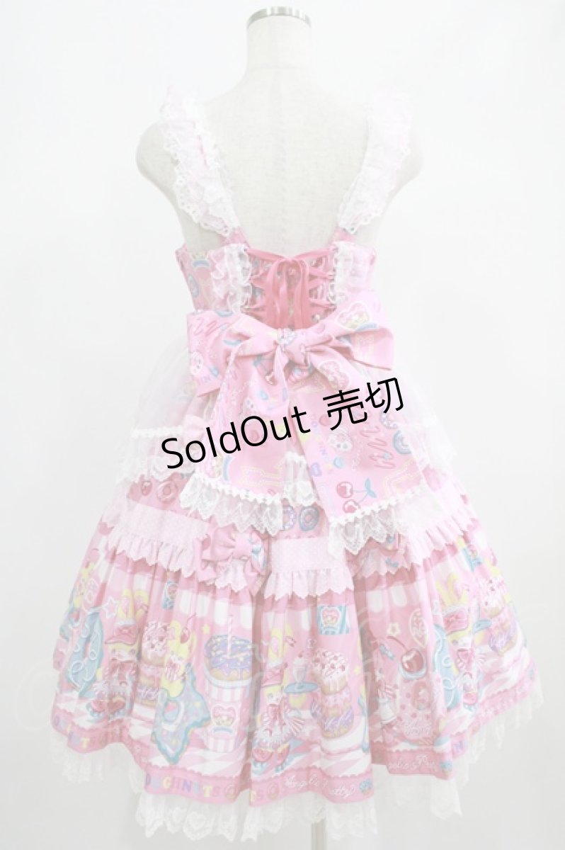 画像3: Angelic Pretty / Toy's Donut Diner エプロンドレスSet Free ピンク H-25-06-23-004-AP-OP-NS-ZH (3)