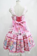 画像3: Angelic Pretty / Toy's Donut Diner エプロンドレスSet Free ピンク H-25-06-23-004-AP-OP-NS-ZH (3)