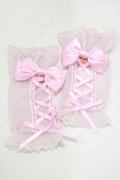 Angelic Pretty / レースアップDollアームウォーマー  ピンク H-25-06-23-069-AP-ZA-NS-ZH