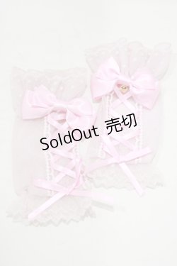 画像1: Angelic Pretty / レースアップDollアームウォーマー  ピンク H-25-06-23-069-AP-ZA-NS-ZH