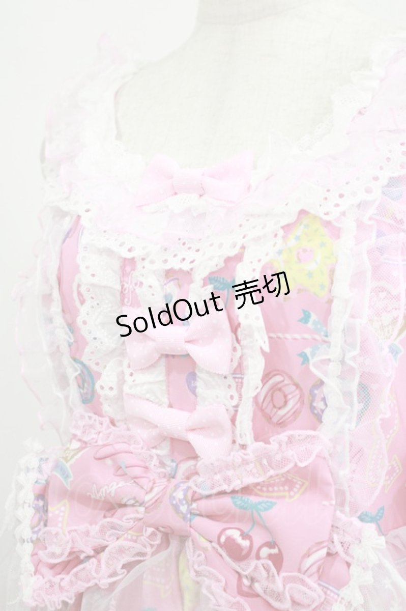 画像6: Angelic Pretty / Toy's Donut Diner エプロンドレスSet Free ピンク H-25-06-23-004-AP-OP-NS-ZH (6)
