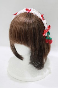 画像1: Angelic Pretty / ホイップベリィカチューシャ  レッド H-25-06-23-082-AP-AC-NS-ZH