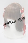 LOTUS ribbon / ツインリボンバレッタ  レッド H-25-06-23-083-EL-AC-NS-ZH