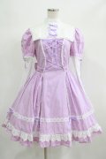 Angelic Pretty / ギンガム立ち襟ワンピース（2004年） Free ラベンダー H-25-06-23-084-AP-OP-NS-ZH