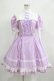 画像1: Angelic Pretty / ギンガム立ち襟ワンピース（2004年） Free ラベンダー H-25-06-23-084-AP-OP-NS-ZH (1)