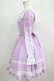 画像2: Angelic Pretty / ギンガム立ち襟ワンピース（2004年） Free ラベンダー H-25-06-23-084-AP-OP-NS-ZH (2)