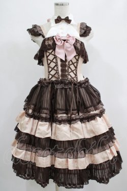 画像1: ALICE and the PIRATES / カフェガールジャンパースカート Free ピンク H-25-06-23-011-PA-OP-NS-ZH