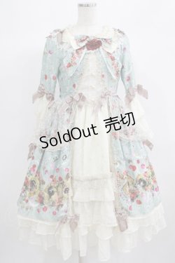 画像1: BABY,THE STARS SHINE BRIGHT / Lady Victorian Rose Jewelry〜想いは薔薇の花びらの上に〜柄ワンピース Free ミント H-25-06-23-016-BA-OP-NS-ZH