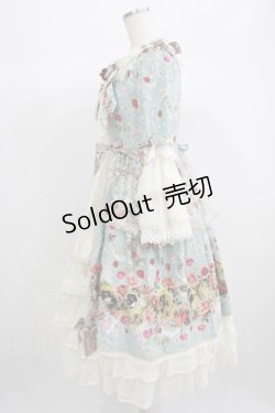 画像2: BABY,THE STARS SHINE BRIGHT / Lady Victorian Rose Jewelry〜想いは薔薇の花びらの上に〜柄ワンピース Free ミント H-25-06-23-016-BA-OP-NS-ZH