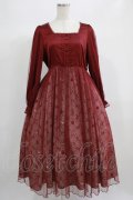 axes femme POETIQUE / 白雪姫モチーフワンピース M ボルドー H-25-06-23-017-AX-OP-NS-ZH