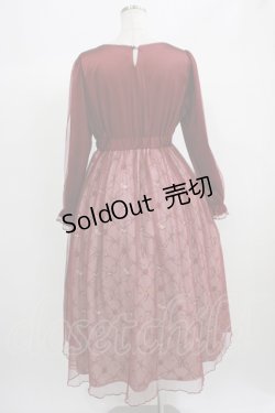 画像3: axes femme POETIQUE / 白雪姫モチーフワンピース M ボルドー H-25-06-23-017-AX-OP-NS-ZH