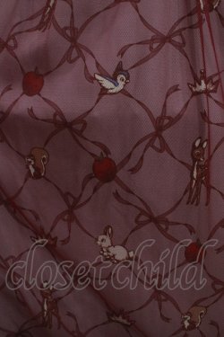 画像4: axes femme POETIQUE / 白雪姫モチーフワンピース M ボルドー H-25-06-23-017-AX-OP-NS-ZH