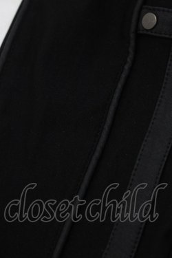 画像5: Ozz Croce / レイヤード風ZIPデザインパンツ  黒 H-25-06-24-024-OO-PA-KB-ZH