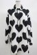画像1: TRAVAS TOKYO / Hearts Aligned Shirts  白×黒 H-25-06-24-035-PU-BL-KB-ZH (1)