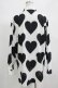 画像3: TRAVAS TOKYO / Hearts Aligned Shirts  白×黒 H-25-06-24-035-PU-BL-KB-ZH (3)