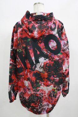 画像3: NieR Clothing / 総柄ZIPブルゾンパーカー  赤系 H-25-06-24-038-PU-TO-KB-ZH