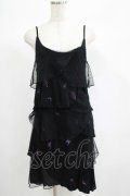 h.Jelly HONEY / ドットチュールキャミワンピース  黒 H-25-06-24-004-HN-OP-KB-ZH