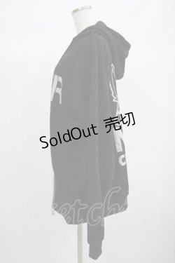 画像2: NieR Clothing / TWO-TONE ZIPパーカー  黒×グレー H-25-06-24-041-PU-TO-KB-ZH
