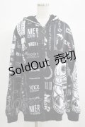 NieR Clothing / 防寒裏起毛パーカー  黒 H-25-06-24-042-PU-TO-KB-ZT267