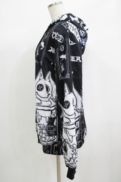 画像2: NieR Clothing / 防寒裏起毛パーカー  黒 H-25-06-24-042-PU-TO-KB-ZH