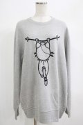 NieR Clothing / プリントSWEAT  2XL グレー H-25-06-24-043-PU-TO-KB-ZH